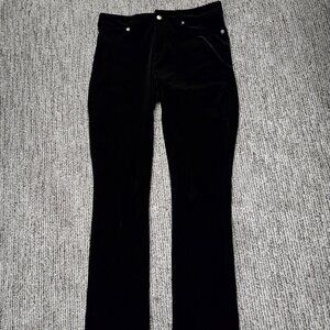 Equestrian Designes Black Velvet Jeans